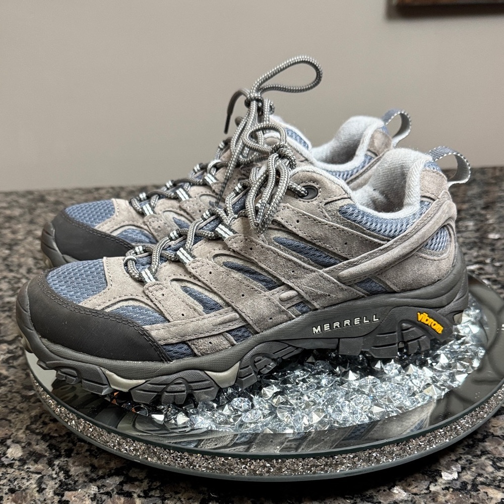 Merrell Vibram Gray and Blue Athletic Shoes NWOT 10 - Picture 11 of 17